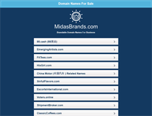 Tablet Screenshot of midasbrands.com